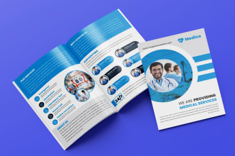 design flyer brochure for medical healthcare hospital dental clinic pharmacy