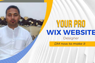 design wix website or wix redesign, wix ecommerce website
