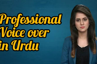 do urdu voice over in a perfect way