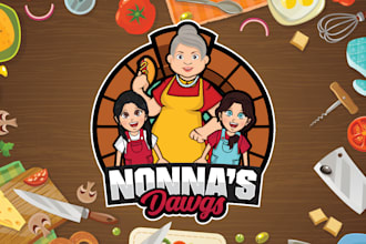 Top 10!  design custom cartoon logo and sports mascot design