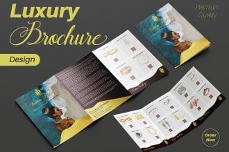 design luxury brochure, product catalog or catalogue