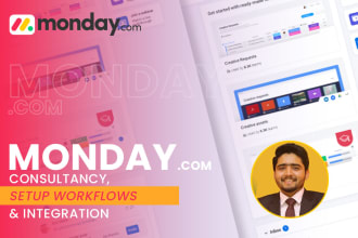 be your monday crm consultant, monday project management, monday com automations