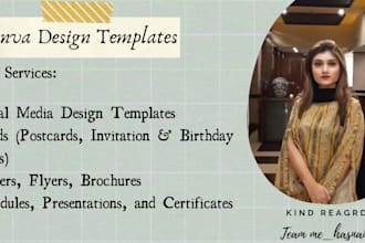 design a unique canva templates for you