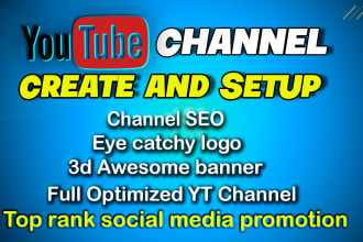 youtube channel creation and setup