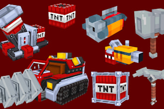 create you minecraft 3d model entity or items