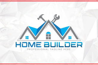 design home builders repair remodeling logo design