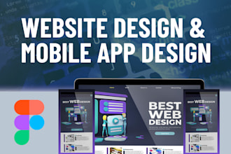 design websites and mobile app in figma