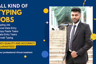 provide any kind of manual typing services