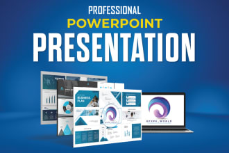 create professional powerpoint presentation design or video