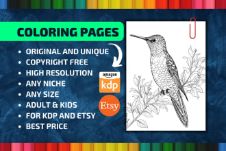 do a professional kdp coloring book design