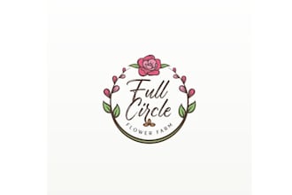 design small flower farm logo