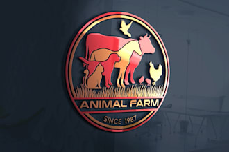 design pet shop, veterinary clinic or animal shelter logo, pet, cats and dogs