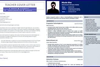 provide resume, cover letter