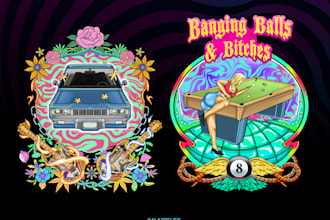 do hippie trippy psychedelic illustration