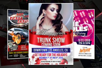 design you an attractive flyer for your product or event
