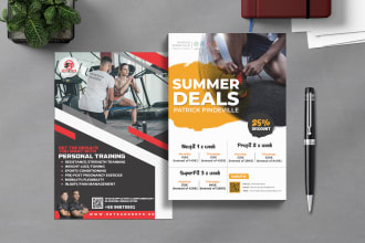 design flyers for business, corporate, gym, and sports