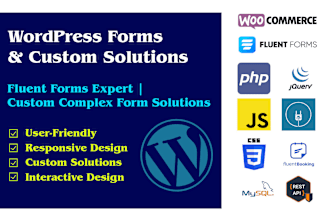 create, setup or fix wp fluent form