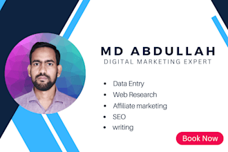 perform data collection and web research