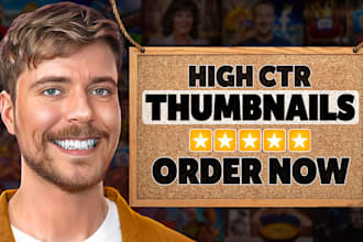 design high CTR thumbnails for your youtube videos