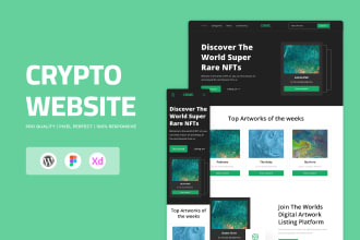 build a clean crypto website for token, coin, and meme