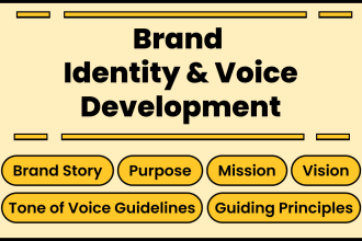 develop your brand identity and tone of voice
