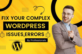 fix wordpress errors, issues, and bugs within 24 hours