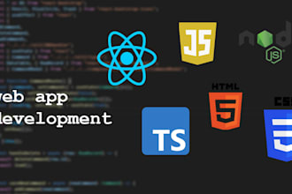 develop a custom web application with react and node