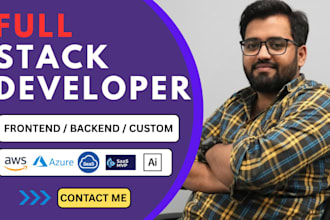 be your full stack web developer and build a custom website, frontend or backend