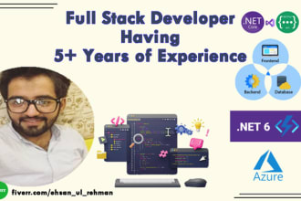 be your fullstack csharp, aspnet mvc, html, css, js, core, dotnet6 and cloud dev