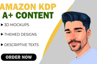 create amazing a plus content for amazon KDP