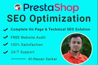 provide prestashop website SEO for top ranking