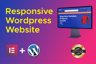 create clean modern and responsive wordpress website design