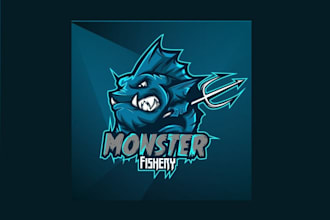 design meaningful angry monster logo within new concepts