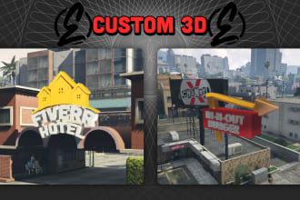 create a custom 3d signs for gta v or fivem