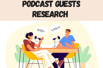 research your  podcast guests