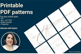 design a PDF pattern tailored for your online store