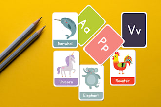 design printable flashcards of any type