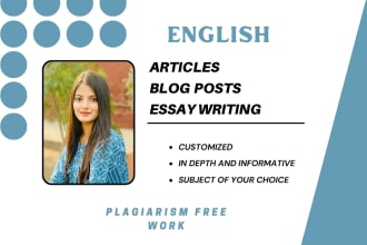 write plagiarism free articles blog posts and essays