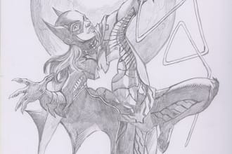 draw you superheroes and fantasy characters you need
