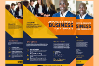 design an awesome flyer, business card, banner or stationary