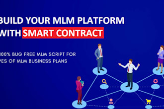create MLM software and MLM website with any smart contract