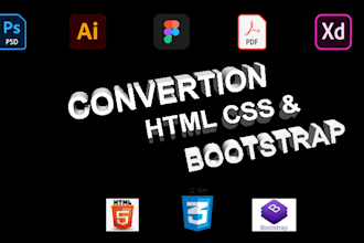 convert psd to html, xd to html, figma to html