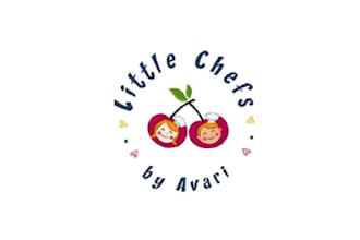 design a colorful funky logo for kids cooking classes