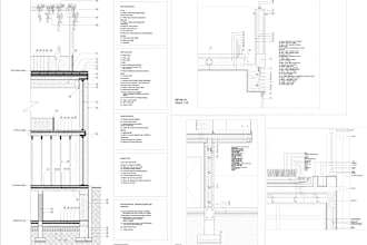 do detailed sections for the building design