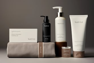 design cosmetic packaging, skin care label, and realistic 3d mockups