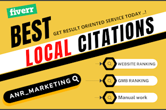 build local citations and local listing for local SEO
