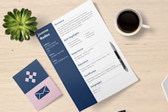 write professional resume, cv, cover letter