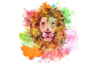 do trendy watercolor painting graphic t shirt design