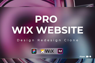 build custom wix website design or redesign,clone and revamp