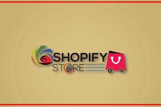 design modern shopify online store business logo
